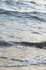 waves on the beach background