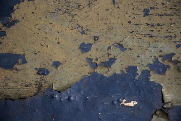 Blue grunge paint chip peel weathered vintage grunge background texture
