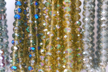Naklejka na ściany i meble beads Colorful shining Decorative aterial