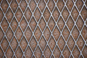 Rusted brown metal pattern grit surface texture