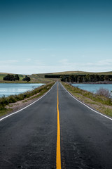 empty highway in Argentina 
