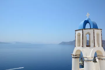 Foto op Plexiglas Geek church in santorini greece © Jaskaran