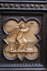 One of the panels on the north doors of  Florence Baptistery