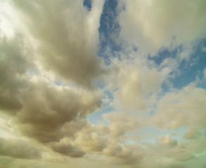 Sky-overlays. Dramatic sky and bad weather with dark clouds