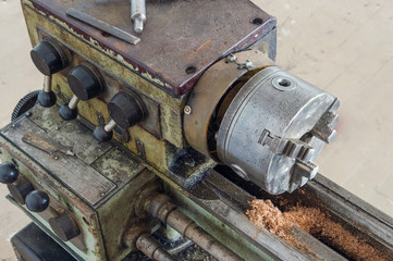 Fototapeta na wymiar Detail of old rusty machine