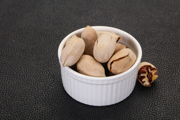 Pecan nuts heap