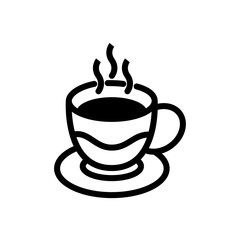 Coffee Glass Icon Template Vector Design Illustration - Vector