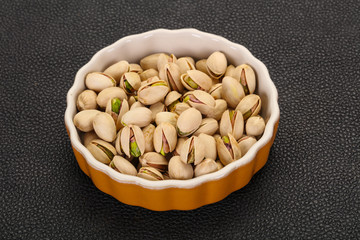 Pistachio nuts heap
