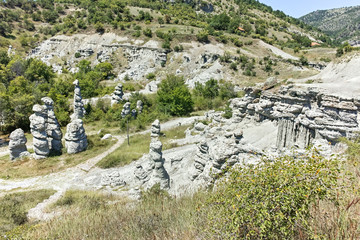 Fototapeta na wymiar Rock formation The Stone Dolls of Kuklica, Republic of Macedonia