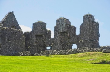 Fototapeta na wymiar Castle Ruins on a Hill