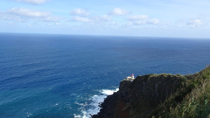 Fototapeta na wymiar Faro da Ponta do Arnel