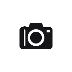 Photo camera vector icon, bold icon