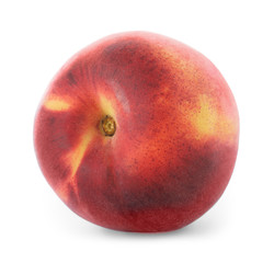 Delicious ripe sweet peach isolated on white