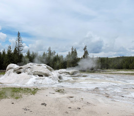 Geothermal Hot Spring in Yellowstone National Park 