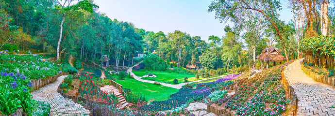 Visit Mae Fah Luang Arboretum, Doi Chang Moob, Chiang Rai, Thailand