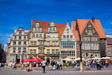 historischer marktplatz in bremen, deutschland