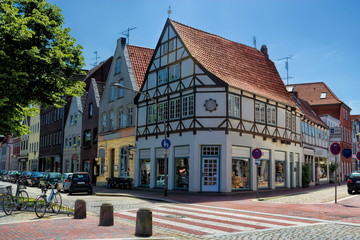 altstadt von glückstadt in deutschland