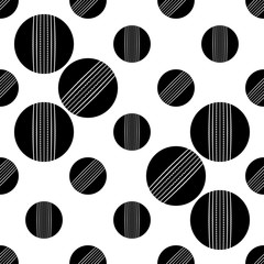 Cricket Ball Icon Seamless Pattern, Leather Cricket Ball