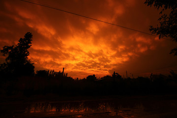 sunset in Argentina