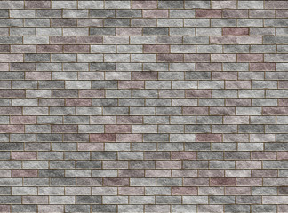 brick wall pattern. 3D illustration
