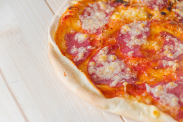 Delicious freshly baked in the stone oven fresh pizza..For real pizzalover ymmy food.