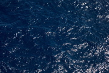 Blue Tones Water Waves Surface as Background. sea water texture. Grounds is the surface of the water flow from the flow of water to converge.
