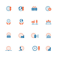 Business icon set