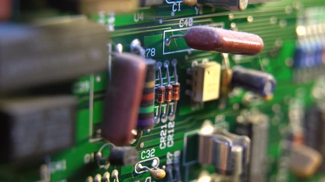 Macro Of Internal Motherboard System for Computer or Alarm