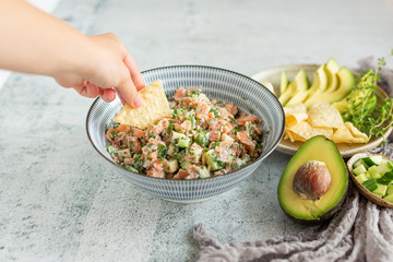Smoked Salmon Tartare with Dill