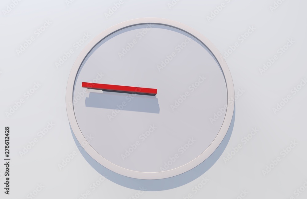 Poster clock icon in flat style, timer on white background. business watch. design element for you project