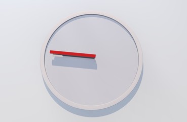 Clock icon in flat style, timer on white background. Business watch. Design element for you project