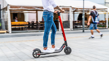 electric scooter -  travel work