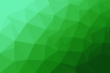 Abstract polygonal mosaic background. Green polygon background