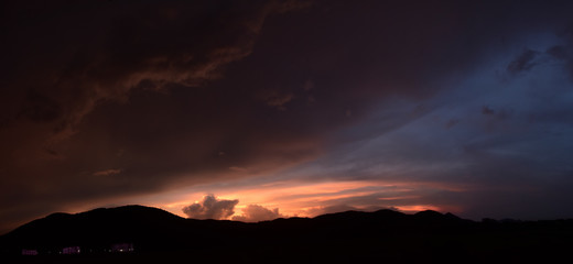 beautiful panorama of cloudy Sky