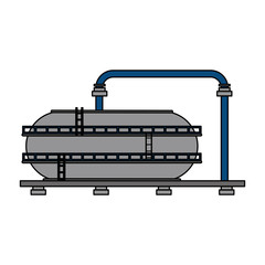 oil refinery gas factory cartoon