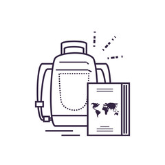 passport document travel with travelbag