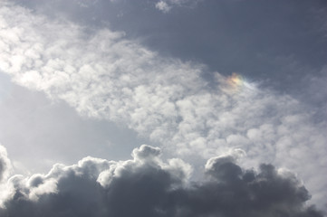 Image of some clouds shortly before sunset