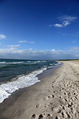Einsamer Strand an der Ostsee in Deutschland