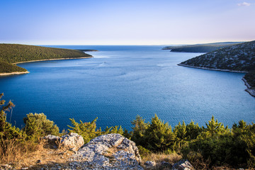 Beautiful Bay at Rakalj in Croatia