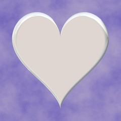 3d white heart shape on seamless pink background wallpaper