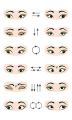 Set of exercises for the prevention and improvement  for eyes.