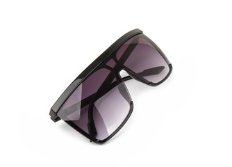 Unisex sunglasses isolated on white background.