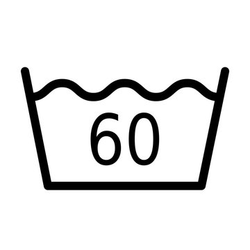 Wash temperature 60 degrees symbol 