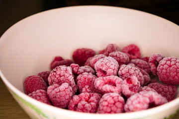 Frozen Raspberries Bowl