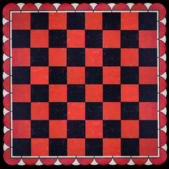 Vintage Art Deco Checkerboard