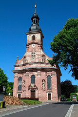 Church, Roman Catholic, Zella, Rhoen, Thuringia, Germany, Europe