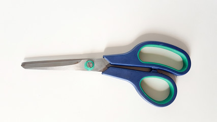 stainless steel scissors with plastic handle
