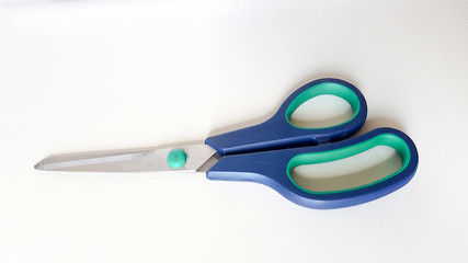 stainless steel scissors with plastic handle