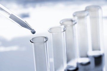 Science laboratory test tubes , laboratory equipment