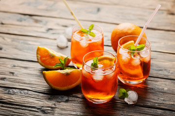 Aperol Spritz with orange